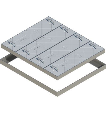 GLS Prefabricados de hormigón · Productos · Tapa y marco de hormigón para  arqueta