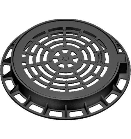 REGISTRO CIRCULAR REJILLA - 75X75 / Ø63 / Ø60 H10 D400